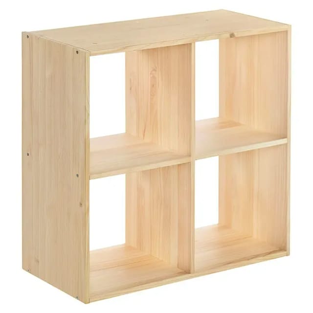 Astigarraga - Modulares Regal mit 2 x 2 Würfeln dinamic Kiefer massiv