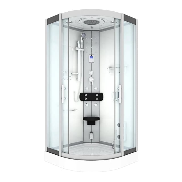 Duschkabine Komplettdusche Fertigdusche Dusche D46-10T0 90x90 cm ohne 2K Scheiben Versiegelung