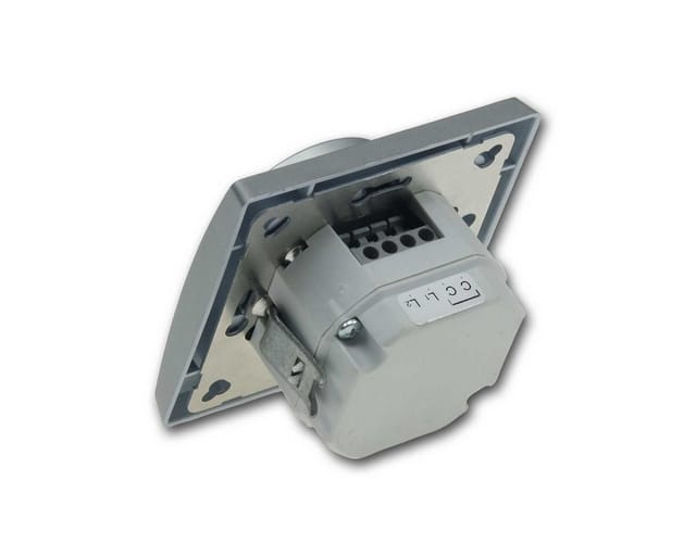 Delphi led Dimmer 3-60W, Unterputz, Silber Grau