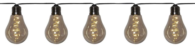 Star LED-Lichterkette 'Glow', 10-teilig, Rauchglas,