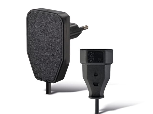 NVB - 104569 Strom Verlängerungskabel Schwarz 0.80 m H03VVH2-F 2X 0,75 mm²