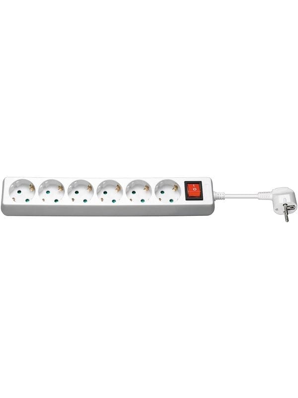 Goobay 51288 Steckdosenleiste 6 Steckdosen Schutzkontakt 1,5m Kabel