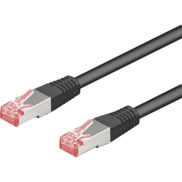 Goobay - Netzwerkkabel ® cat 6 RJ45-Stecker/RJ45-Stecker 5m geschirmt schwarz