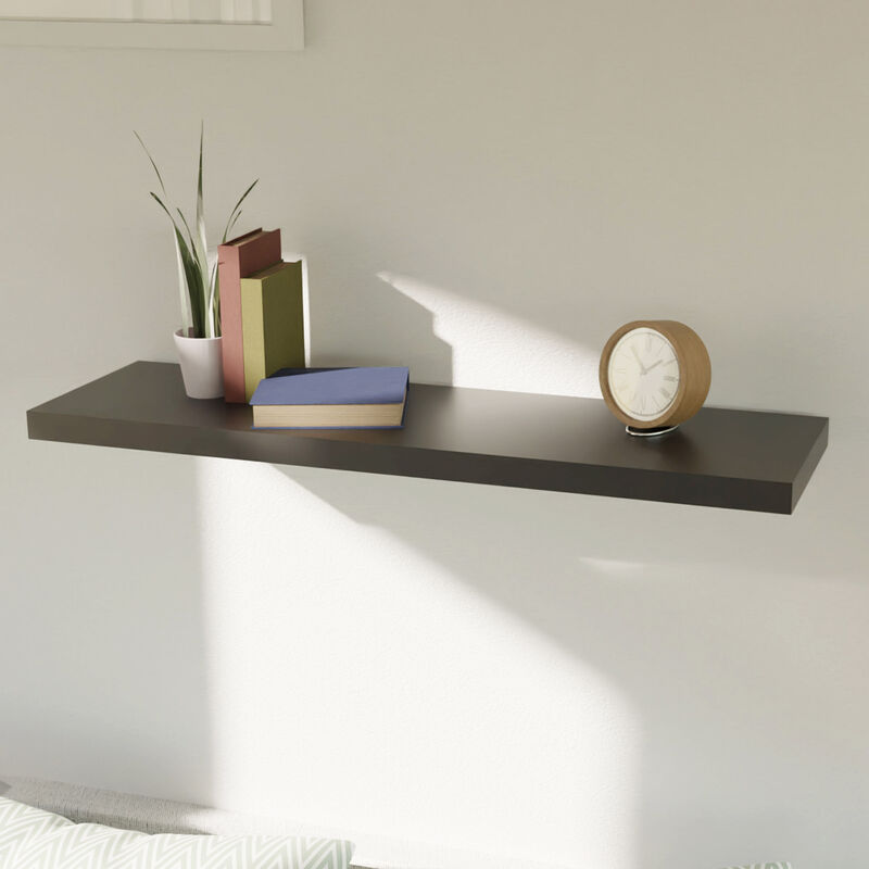 Hängeregal Wandregal MDF schwarz 100cm -MWR107-Schwarz