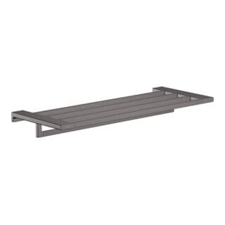 Hansgrohe AddStoris - Ablage mit Handtuchhalter, Länge 65 cm, Chrom schwarz gebürstet 41751340