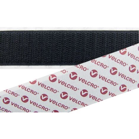 Velcro - E08810033011425 Klettband zum Aufkleben Haftteil (l x b) 25000 mm x 100 mm Schwarz 25 m