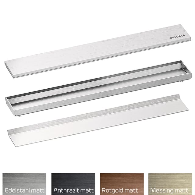 Dallmer - CeraWall Individual Abdeckung, Design Edelstahl matt