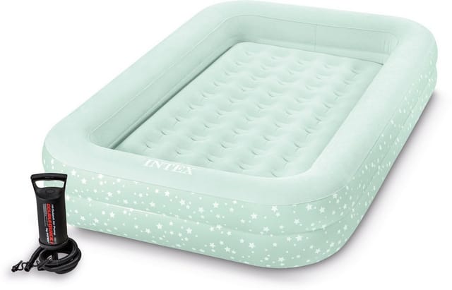 Reisebett Gästebett Kinderbett Luftbett mit Handpumpe Tasche 168x107x25 cm - Intex