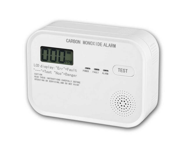 Kohlenmonoxid Melder CO-Melder digitales lc Display Testknopf en 50291 Zertifiziert austauschbare Batterien Für Gastherme Kamin Offenes Feuer