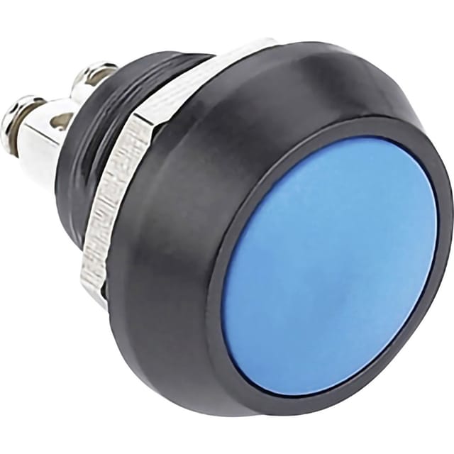 701260 GQ12B-A, bl Vandalismusgeschützter Drucktaster 48 v/dc 2 a 1 x Aus/(Ein) taste - Tru Components