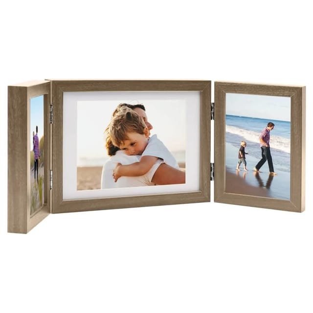 Vidaxl - Dreifach-Bilderrahmen Collage Hellbraun 22x15 cm+2x(10x15 cm)