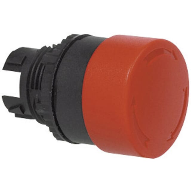 BAL22EC01 L22EC01 Pilztaster Frontring Kunststoff, Schwarz Rot Drehentriegelung 1 St. - Baco