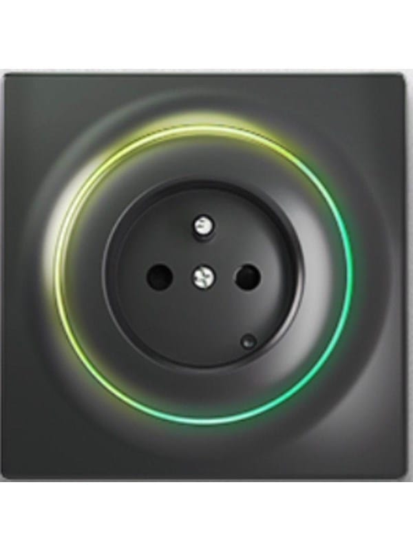 Fibaro Walli Outlet E/z-Wave Plus Intelligente Steckdose Typ E, Anthrazit, Fgwoe-011-8