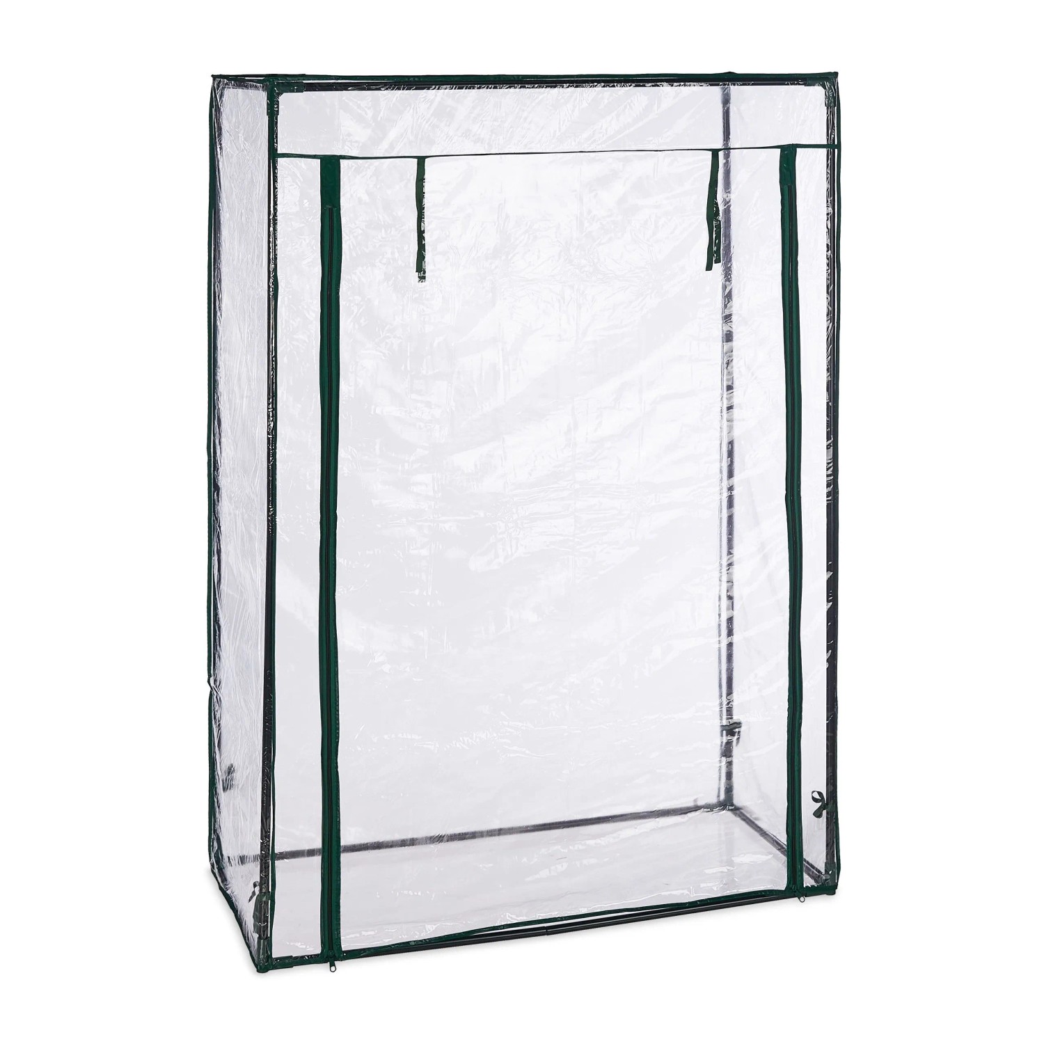 Relaxdays - Tomatengewächshaus, Stahl & PVC-Folie, hbt: 150 x 100 x 50 cm, Foliengewächshaus Garten & Balkon, transparent