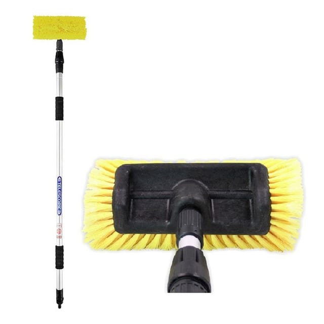 IWH - 000203 mit Wasserstopp und Waschbürste Scheibenreiniger Teleskop 1 Set