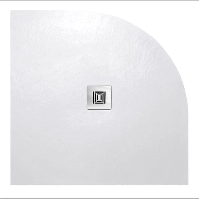 Ultraflache Duschwanne in Halbrundform logic 90 x 90 cm