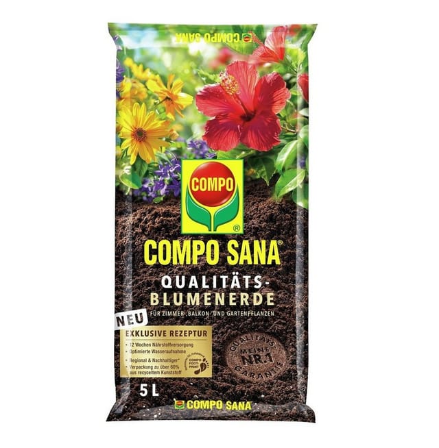 Compo - sana Qualitäts-Blumenerde 5l