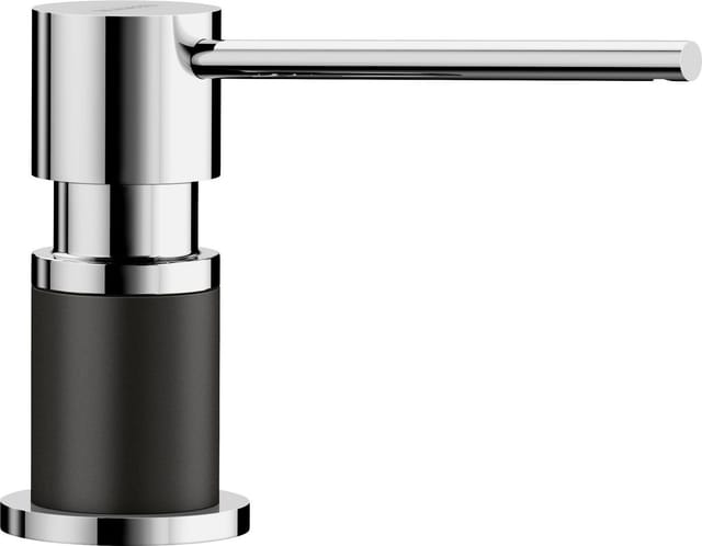 Blanco - Accessoires - Spülmittelspender Lato, Schwarz/Chrom 526177