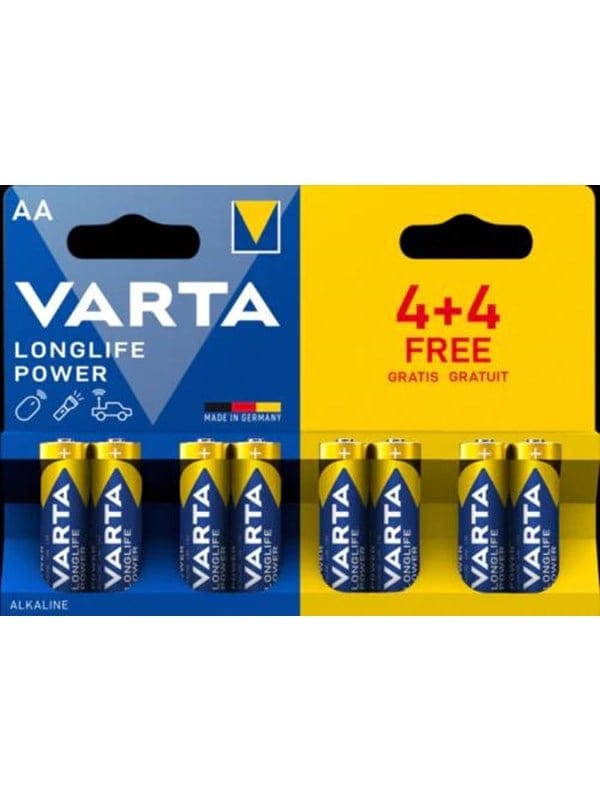 Toolland - alkali-mangan aa / LR6 1.5 v 4906.121.448 - vorteilspack (4 + 4 St./Blisterverpackung)