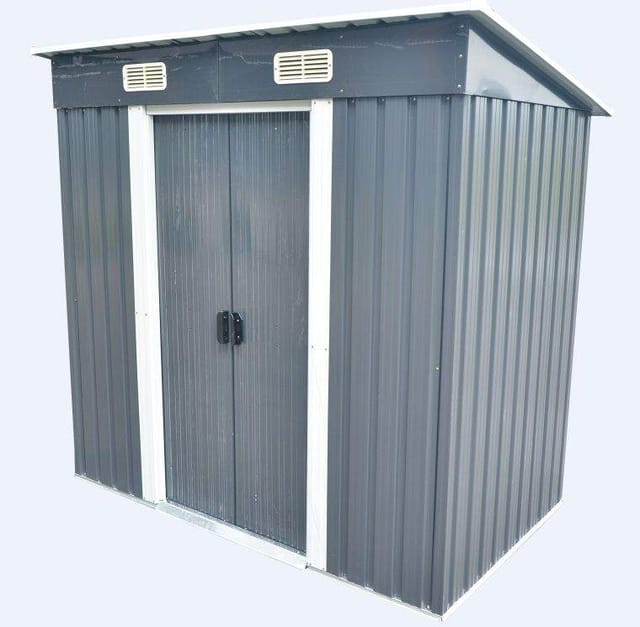 5662-0503 Metall-Gartenhäuschen Gartenhaus 121 x 194 x 181cm - Bc-elec