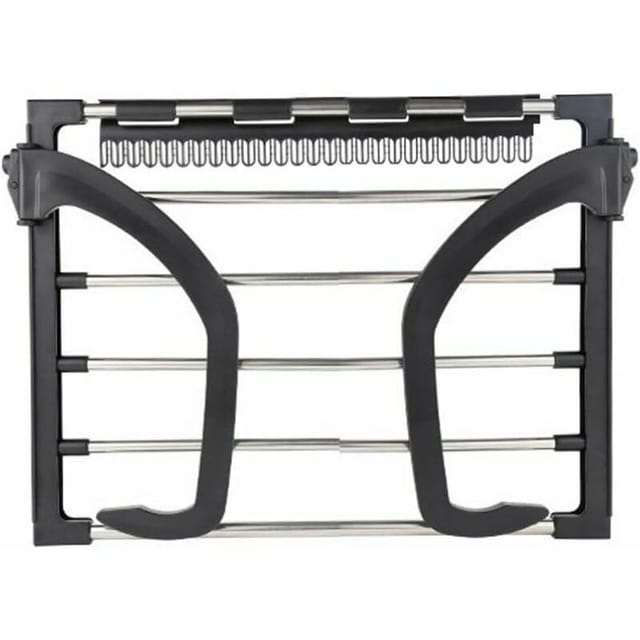 Heizkörper-kleiderständer, Wäscheständer, Wäscheständer, Tragbares Handtuch-aufbewahrungsregal Für Den Innenbereich, Rundes Rohr, Kleine Größe (schwarz, 32–40 Cm)