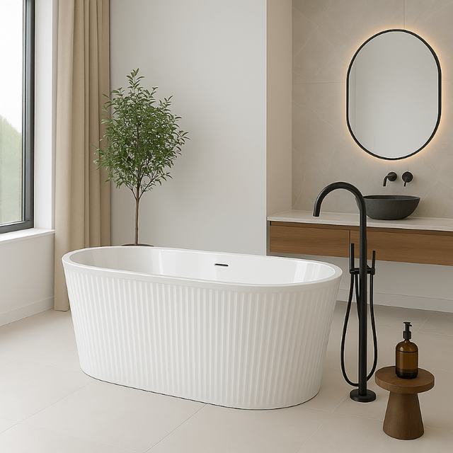 Freistehende Design Badewanne corbin 170 cm