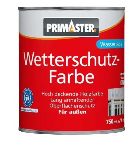 Wetterschutzfarbe 2,5 l silbergrau Wetterschutzfarbe - Primaster