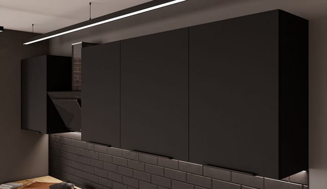 Küchen Preisbombe - Küche siena basic 280 cm Küchenzeile Küchenblock Einbauküche Schwarz matt