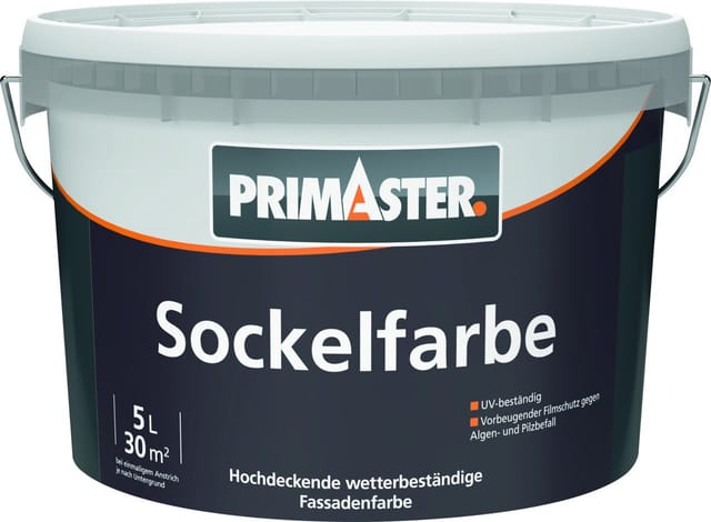 Sockel- und Dachfarbe 5 l anthrazit - Primaster