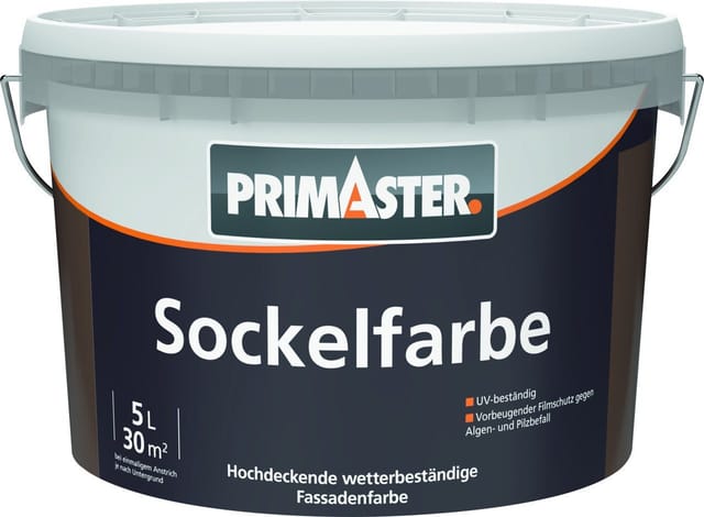 Sockel- und Dachfarbe 5 l nussbraun - Primaster
