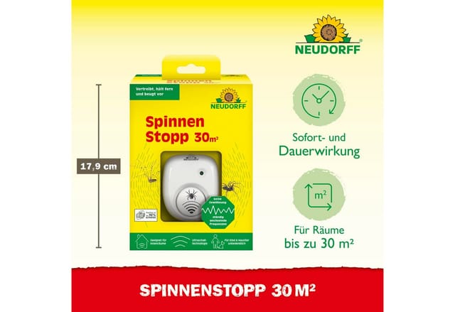 Neudorff SpinnenStopp - vertreibt Spinnen durch Ultraschall