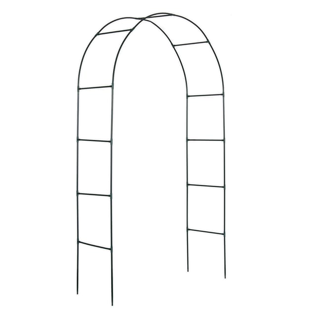 Dema - Dekorativer Metall Rosenbogen Rosenspalier grün 140x47x240cm Rankbogen Rankhilfe