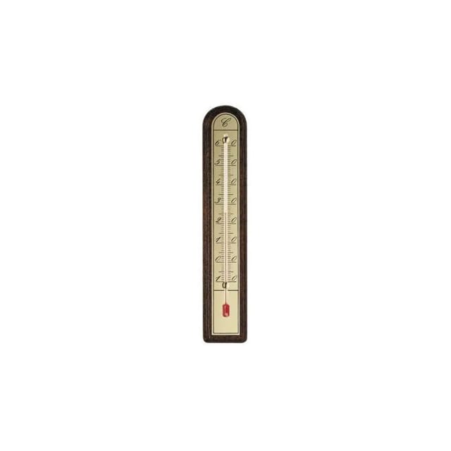 Innen- und Außenthermometer aus Holz und Aluminium