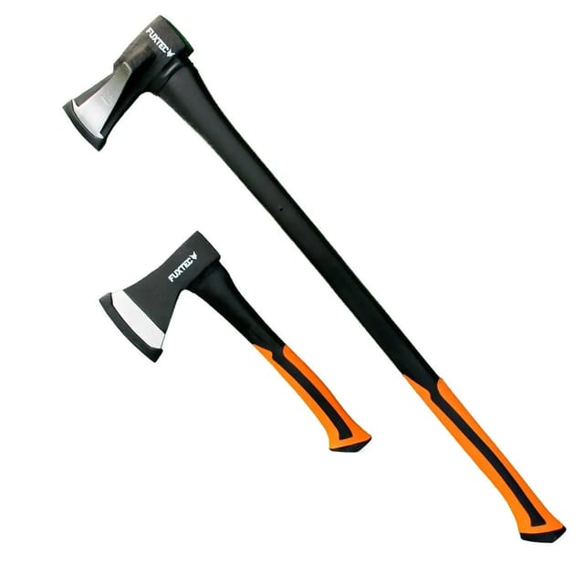 Axt Set, 2 teilig Beil 600g, Spaltaxt 2.000g. Spalthammer Axtset, Spaltbeil - Fuxtec