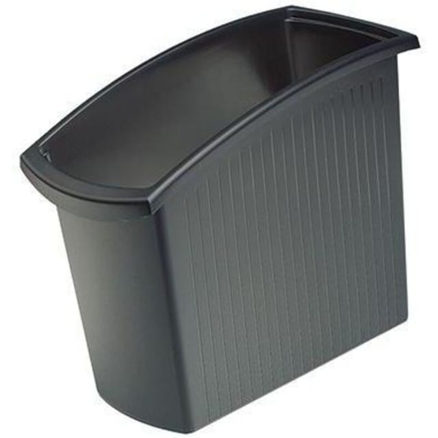 HAN - Papierkorb mondo 19,4 x 34,5 x 45 cm (b x h x t) 18l Polypropylen Farbe: schwarz 1 Sortierfach