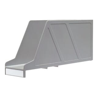 Leitz - Stehsammler OrgaClass® 9,7 x 17,8 x 33,5 cm (b x h x t) din A4 quer Werkstoff: Polystyrol grau