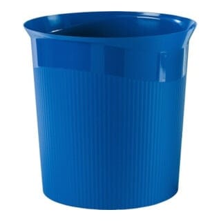 Papierkorb Re-LOOP 28,8 x 28,7 cm (D. x H) 13l Polypropylen 100 % recycelt Farbe: blau 1 Sortierfach