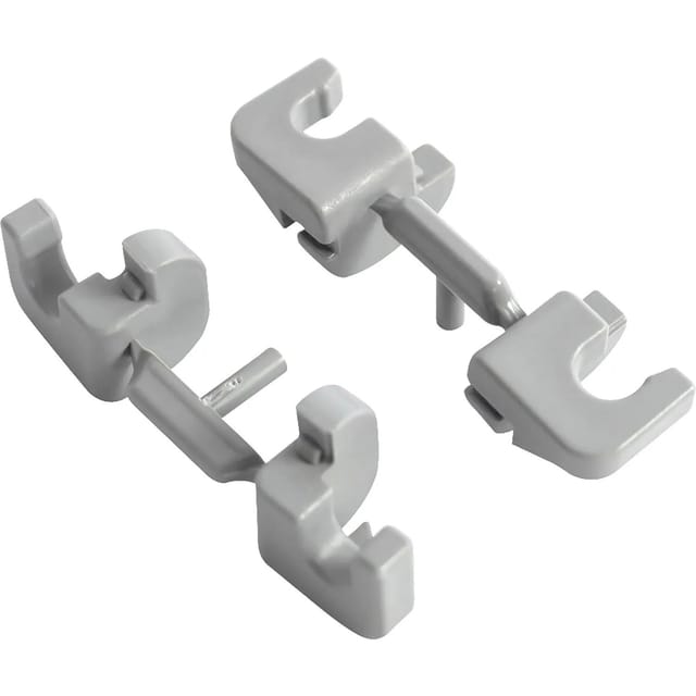 VS TAL Side Korb-Befestigungsclips für KB 300 mm Kunststoff verkehrsgrau 4 Stück