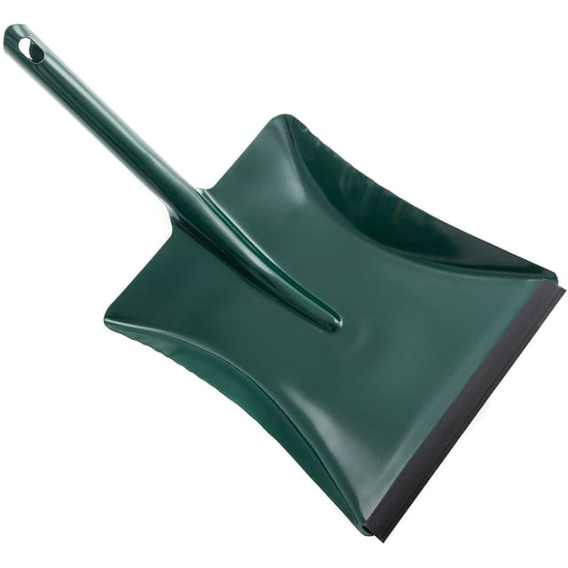 Kehrrichtschaufel aus Stahlblech mit Gummilippe Breite 215 mm - Masta