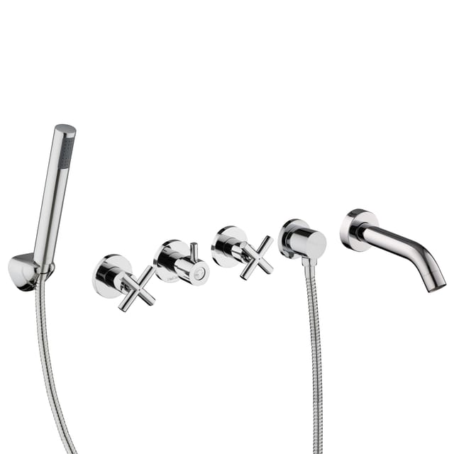 Unterputz Set Badewanne Kreuzgriff Zweigriffmischer Fertigmontage - Paulgurkes