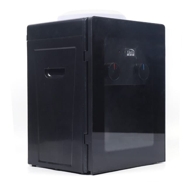 Kalte/Heiße Elektro Wasserspender Büro Wassermaschine Wasserflasche 550W Wasserkühler Tischwasserspender Thermoskanne Spender Schwarz 220V