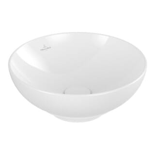 Villeroy&boch - Loop&Friends - Aufsatzwaschtisch, Durchmesser 38 cm, mit Überlauf, Alpinweiß 4A450001