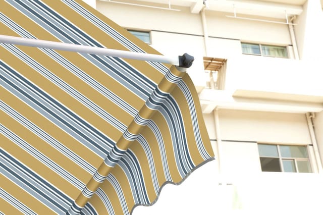 TrendLine Balkon-Markise 3 x 1,3 m gelb-weiß gestreift Markisen