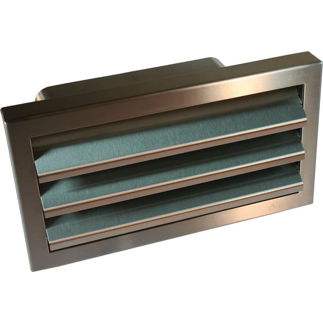 Mauerkasten N31057 Edelstahl, System 222 x 90 - Optimairo