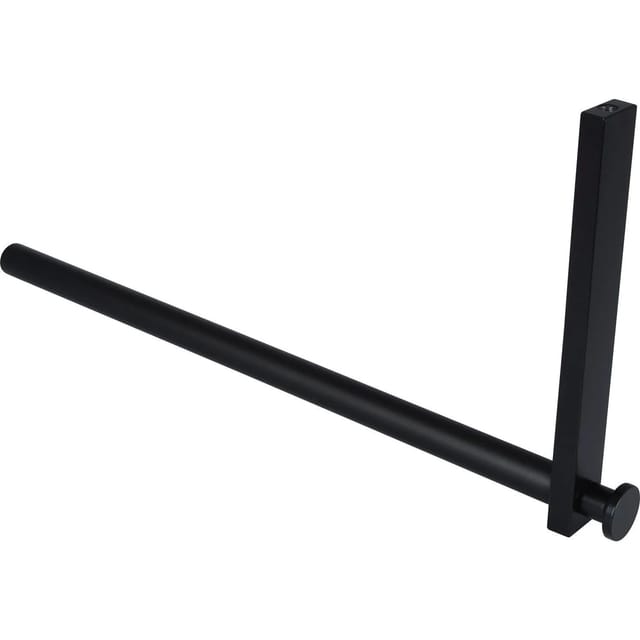 Simausrom - Kleiderstange l Form Uvea - Kleiderstange für Hutablage - Garderobenstange l Form 320x150mm, Aluminium schwarz