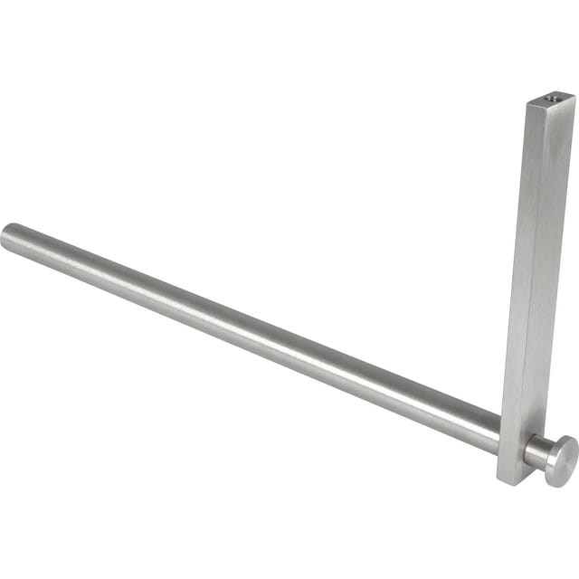 Simausrom Kleiderstange L Form Uvea - Kleiderstange für Hutablage - Garderobenstange L Form 320x150mm, Edelstahl gebürstet