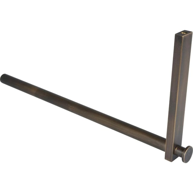 Simausrom - Kleiderstange l Form Uvea - Kleiderstange für Hutablage - Garderobenstange l Form 320x150mm, Messing antik matt lackiert