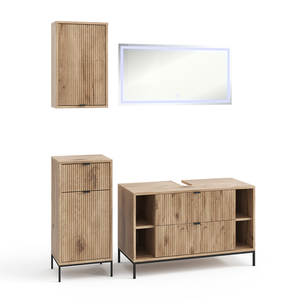 Badmöbel-set Eliza, Viking Oak, 4-teilig, Vicco