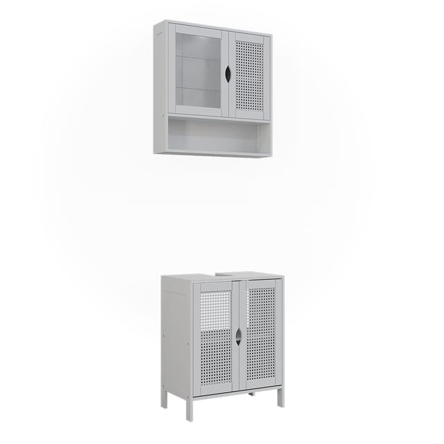 Badmöbel-set Liora, Weiß, 2-teilig, Vicco