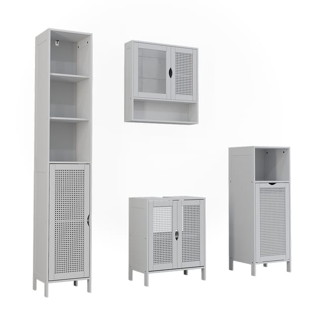 Badmöbel-set Liora, Weiß, 4-teilig, Vicco